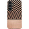 Rose Gold Chevron Split Galaxy S24 Plus Impact Case